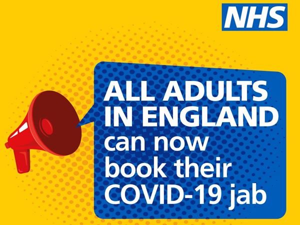 All adults can now book their life-saving COVID-19 jab!